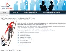 Tablet Screenshot of openedge.co.za